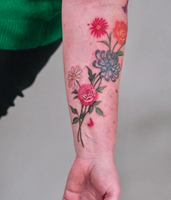 Flower-Bouquet-Tattoo