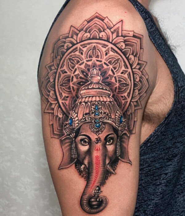 Ganesh-with-Mandala