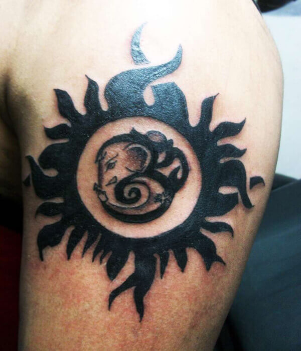 Ganesh-with-Sun-Tattoo