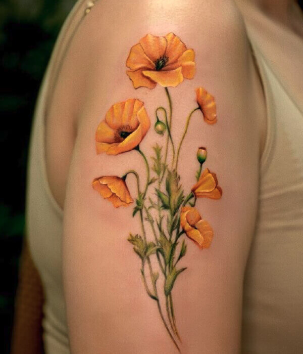 Poppy-Bouquet-Tattoo