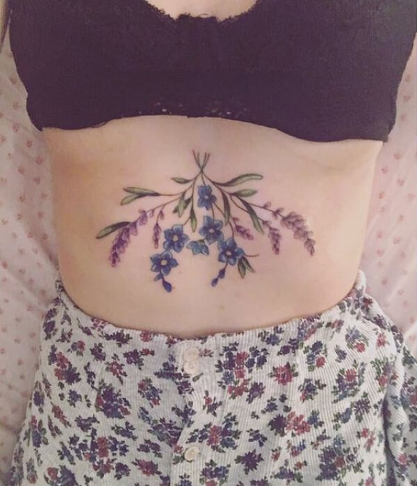 Sternum-Lavender-Tattoo