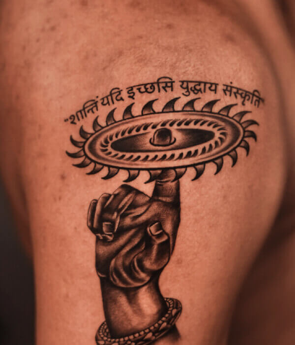 Sudarshan-Chakra-Tattoo-Designs 