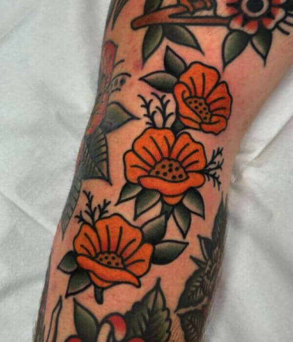 Traditional-Poppy-Flower-Tattoo