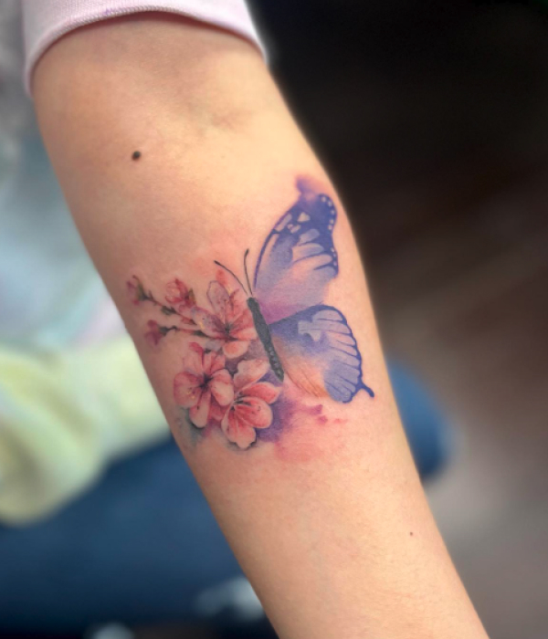 Watercolor-Butterfly-Tattoo