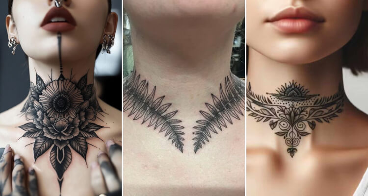 Awesome Necklace Tattoo Ideas and Designs in 2024