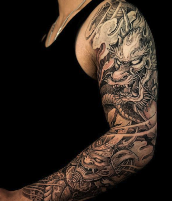 Dragon-Sleeve-Tattoo