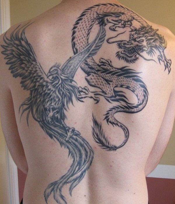 Dragon-with-Phoenix-Tattoo