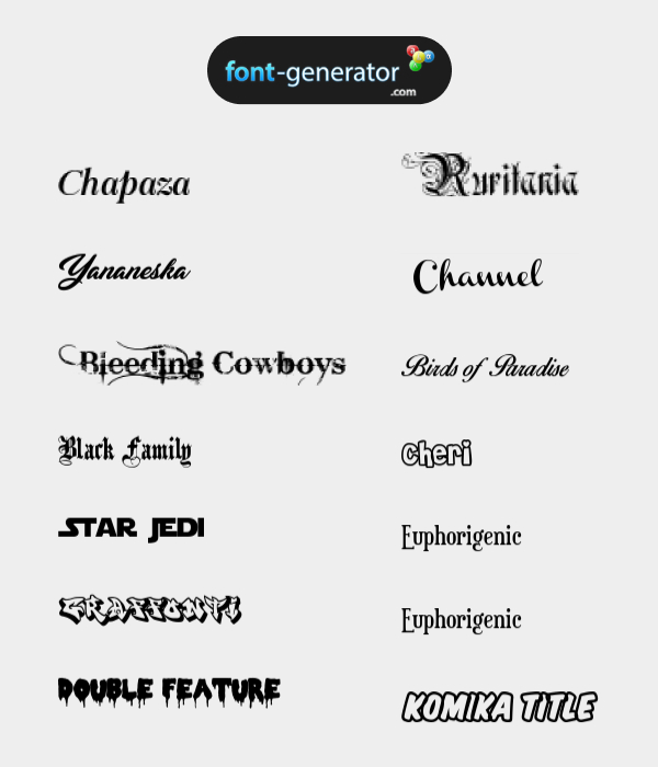 FontGenerator