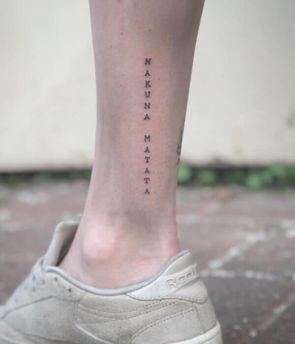 Hakuna-Matata-on-the-ankle-tattoo