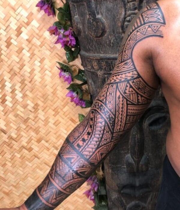 African-Full-Sleeve-Tribal-Tattoos