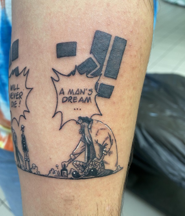 Blackbeards _Only Dreams_ Quote-Tattoo