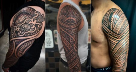 30 Stunning Full Arm Tribal Tattoo Designs & Ideas