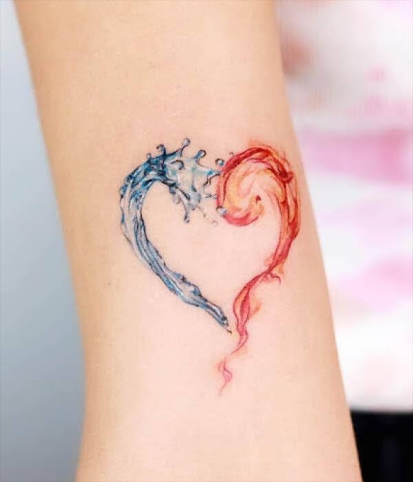 Fire-and-water-tattoo