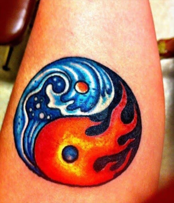 Flame-and-Ice-tattoo