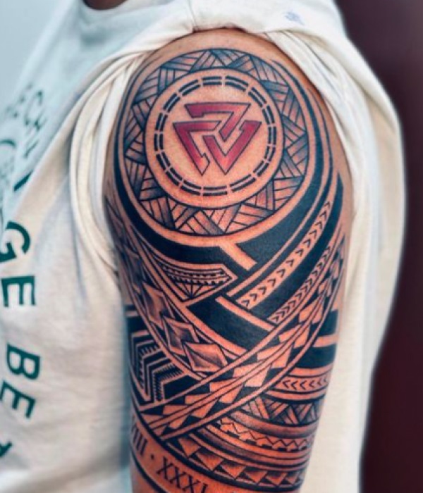 Indian-Full-Arm-Tribal-Tattoo