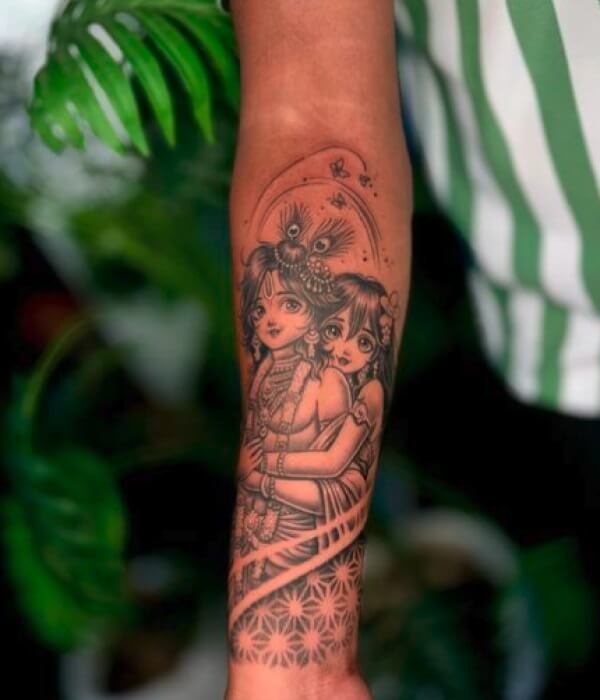 Krishna-and-Radha-Tattoo