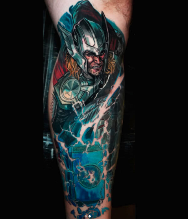 Thor-Tattoo-On-The-Sleeve