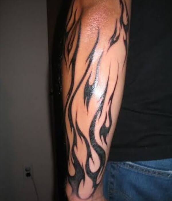 Tribal-Flames-tattoo