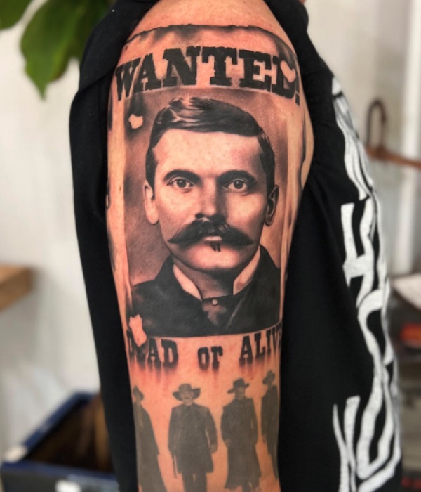 Wanted-Poster-Doc-Holliday-Tattoo