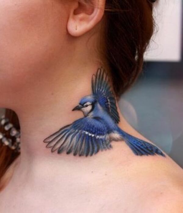 Bluebird-Neck-Tattoo