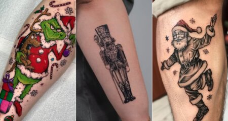 Amazing Christmas Tattoo Designs,Ideas And Meaning