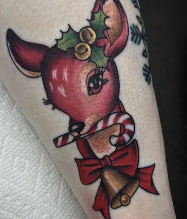 Cute-Reindeer-Tattoo