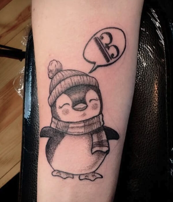 Dot-Penguin-Tattoo