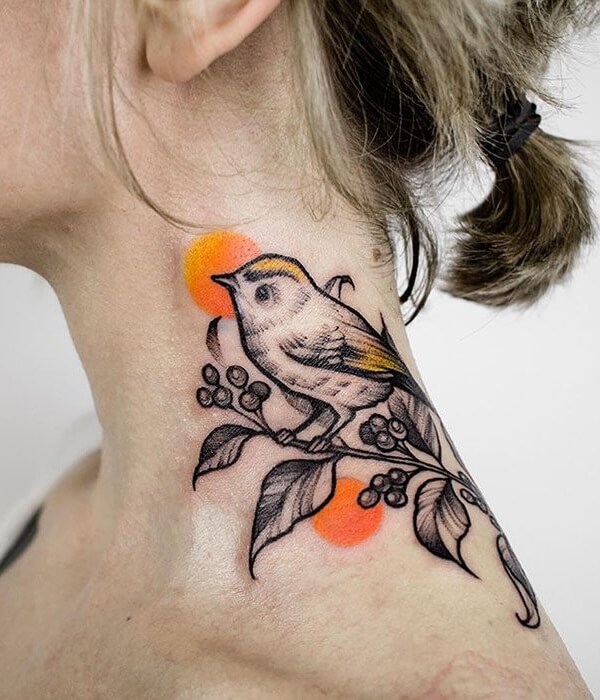 Flower-and-Bird-Tattoo