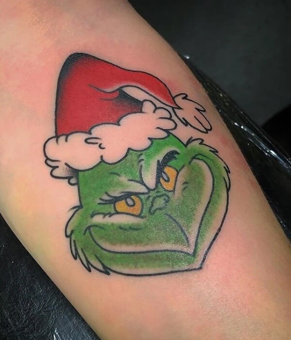 Grinch-Face-Tattoo