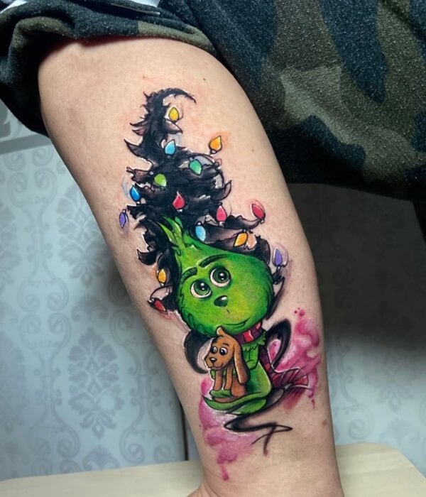 Grinch-with-a-Christmas-Tree-Tattoo