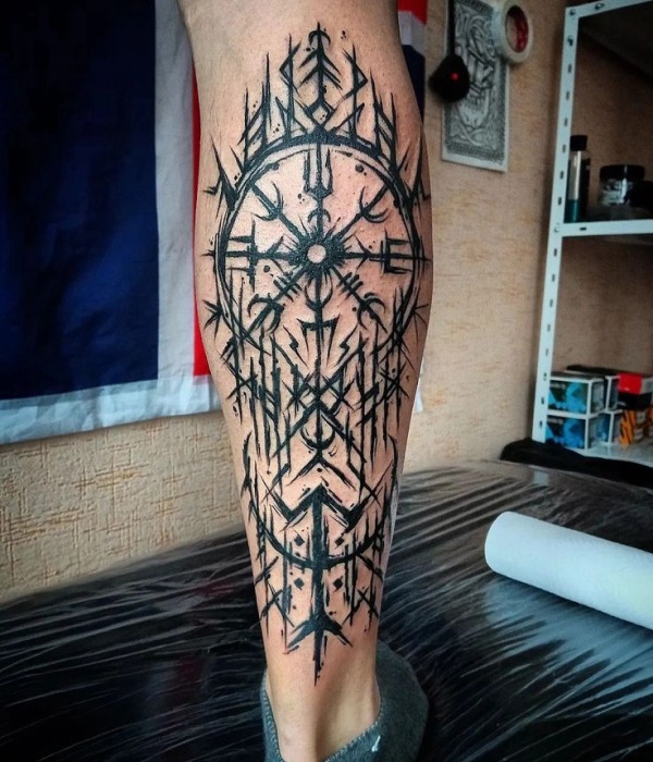 Vegvisir-Calf-Tattoo