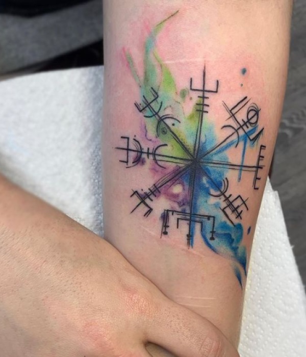 Vegvisir-Water-Color-Tattoo