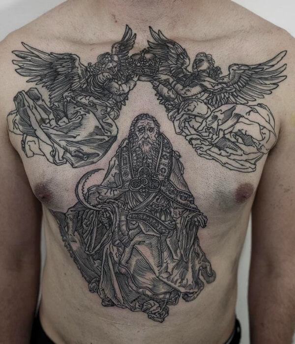 Woodcut-Scenes-of-a-Biblical-Nature-tattoo