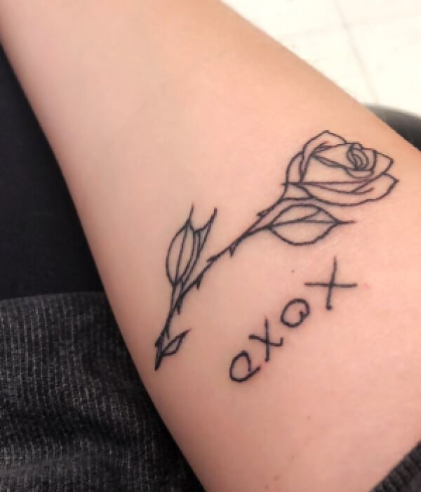 XO-Flower-Tattoo