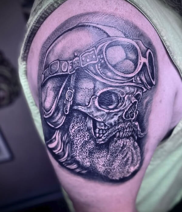 Bearded-Motorcycle-Rider-Tattoo