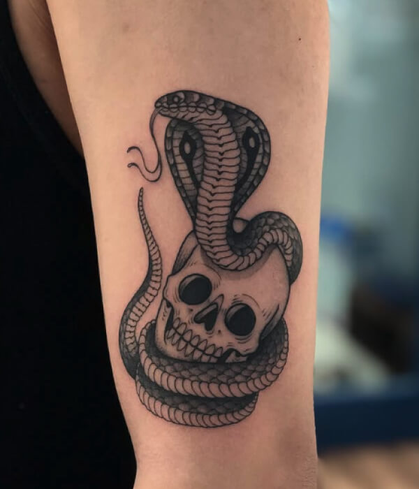 Cobra-with-Skull-Tattoo