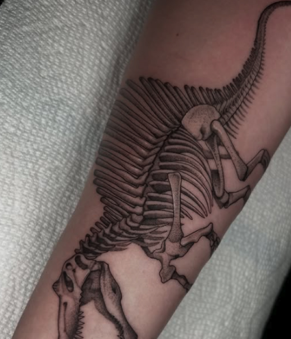 Fossil-Inspired-Dino-Tattoo