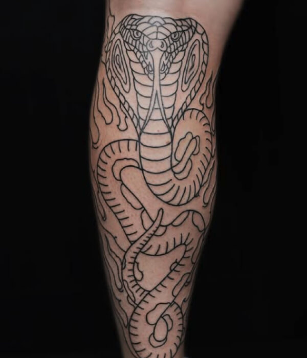 Geometric-Cobra-Tattoo