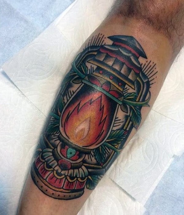 Lantern Tattoo Traditional