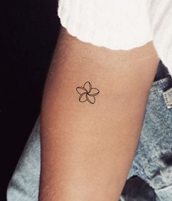 Plumeria-Tattoo-Small