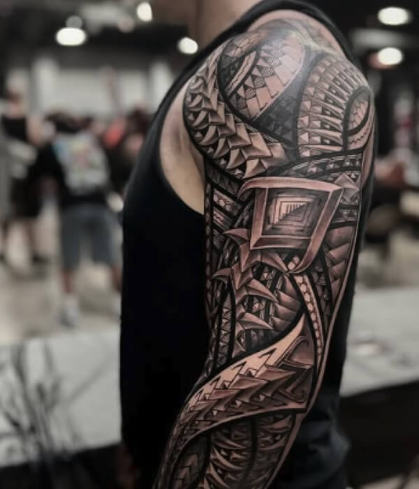 Tribal-Tattoo-Shoulder-Sleeve-Design