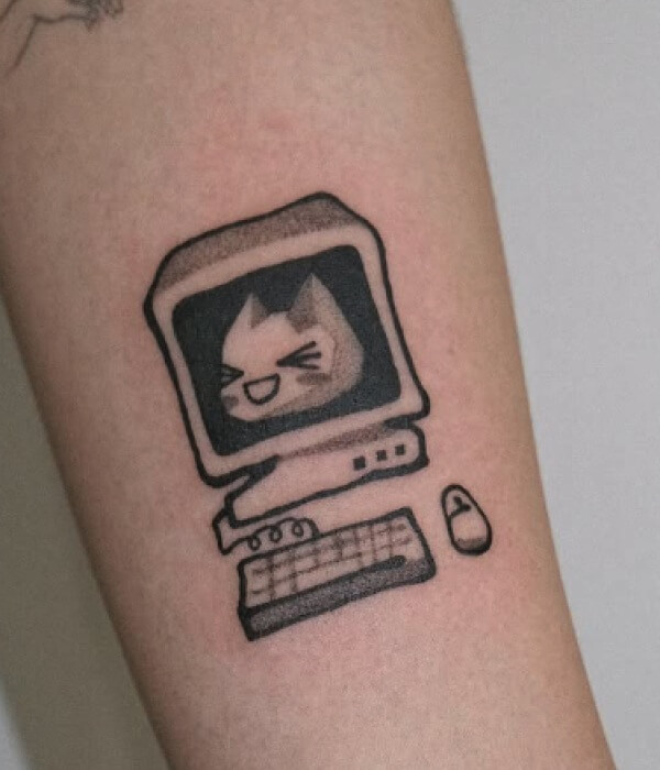 Black Computer Tattoo-1