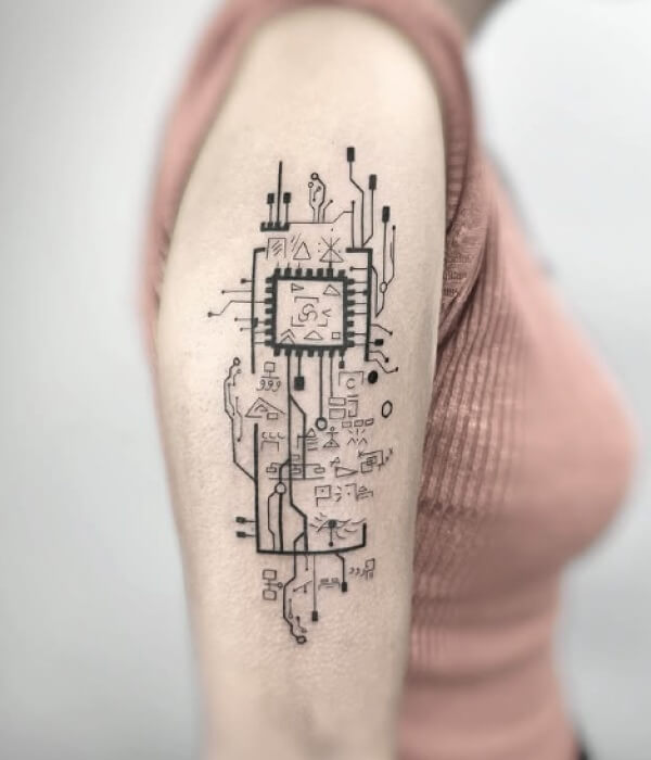 Motherboard Sleeve Tattoo