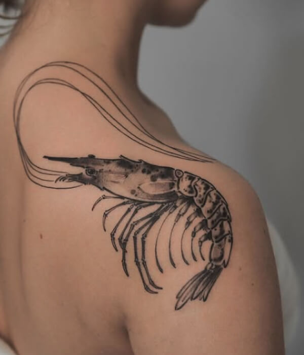 Realistic-Shrimp-Tattoo