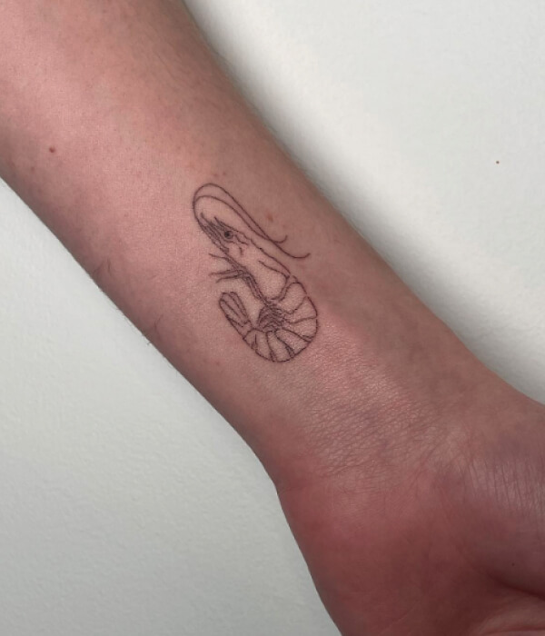 Shrimp-Tattoo-Simple