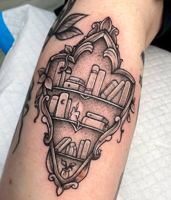 Bookshelf Tattoo on Your Arm